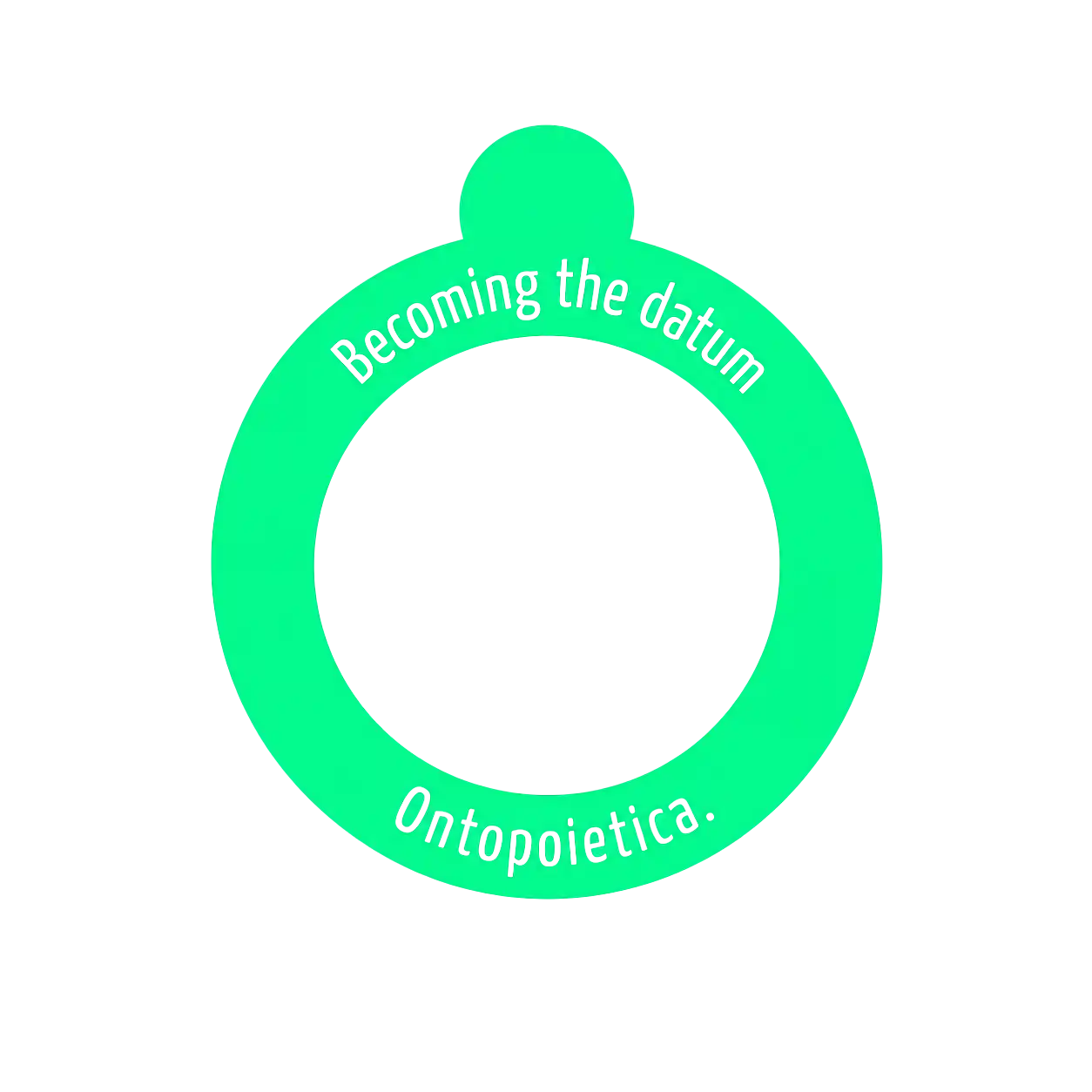 Ontopoietica — the discipline of becoming the datum